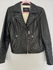 River Island Women's Real Leather Jacket Size 12-14