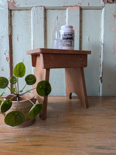 Vintage step stool milk - stool,