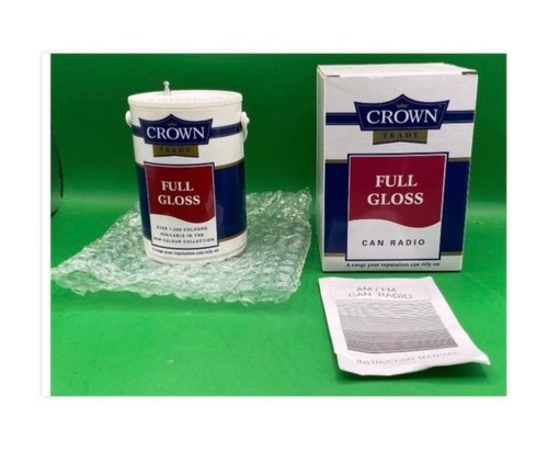 Vintage crown paint can - crown,