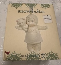 Department 56 Snowbabies 2019 Cat Lady Ornament Collectable decoration NEW