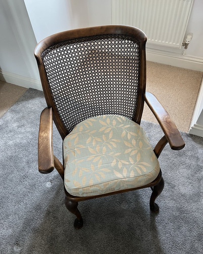 Wood frame cane back seat - frame,