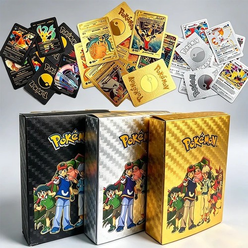 55pcs pokemon card foil - pokemon, gold
