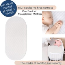 Quilted crib moses - basket, bed