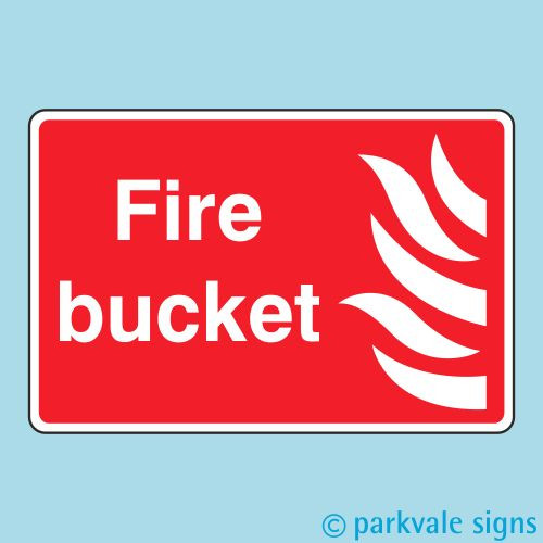 Fire bucket sign - bucket,