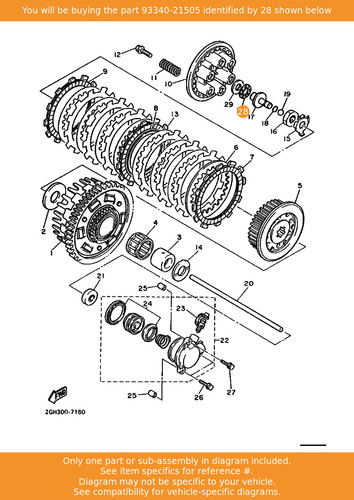 Yamaha bearing 93340 21505 - bearing,, 93340-21505