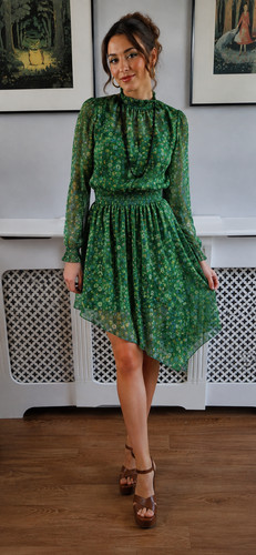 Boohoo kelly green floral - green,