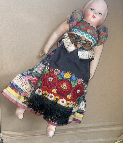 Matyo hungarian folk doll - folk, 16"