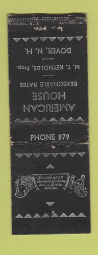 Matchbook cover american - matchbook,