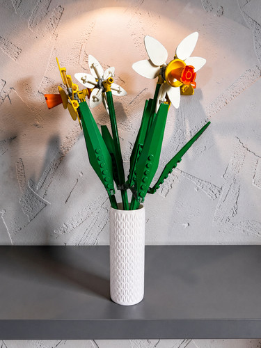 Vase for lego - vase, daffodils