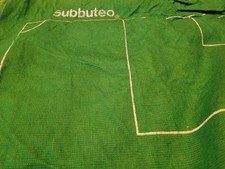 SUBBUTEO 80's TYPE BAIZE MESH FOOTBALL PLAYING PITCH DECENT CONDITION
