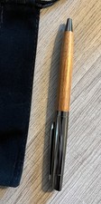 WOODTURNED HANDMADE BALLPOINT ROSEWOOD TWIST PEN  - BLACK INK - GUNMETAL (100)