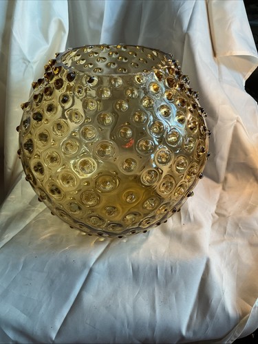 Rose bowl vase hobnail stud - rose,