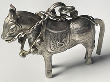 Antique? vintage unique large silver horse pony shaped pendant figure 6.14g