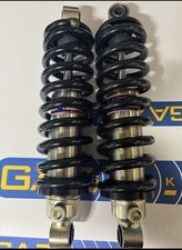A pair of 15” open Gaz coilovers with 500lb springs.