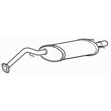 Quality Rear Exhaust Silencer Back Box for MG ZR 105 14K4F 1.4 Litre (2002-2007)