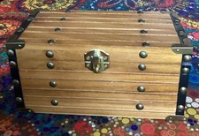 Vintage wooden box brass - wooden, box-