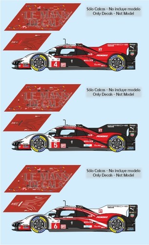 Decals porsche 963 mans - decals, le