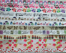 LANYARD -  ROSE OWL STAR BUTTERFLY RUSSIAN DOLLS MUSIC NOTES POPPY FOOTPRINT