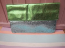 Topshop clutch bag blue green - topshop, blue/green