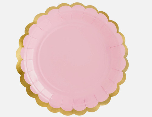Pastel pink plates tableware - 6,
