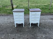 A Pair of Vintage French Style Chest of Drawers / Bedside Cabinets