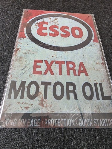 Esso extra motor oil sign - esso,