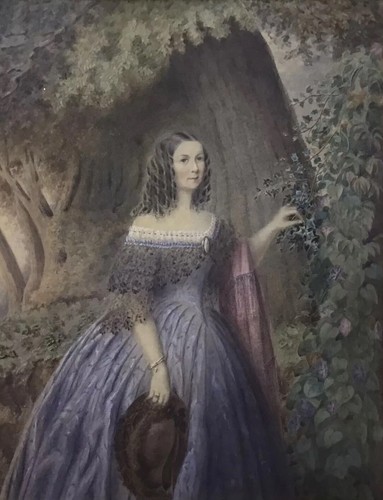 Antique victorian watercolour - antique,