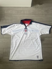 ENGLAND MEN'S HOME FOOTBALL SHIRT ~ REVERSIBLE ~ 2003/2005 UMBRO ~ SIZE XL