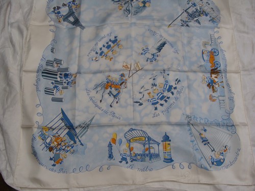 Hermes silk scarf les triple - les,