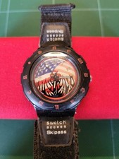 Swatch Shaun Palmer Snowboard Motif Design Wristwatch SCUBA200 Unisex Adults