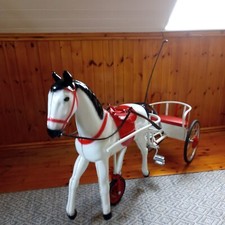 Vintage Horse and Cart/Sulky Pedal Toy 1940/50s