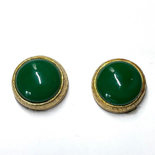 Vintage green glass - glass, clip