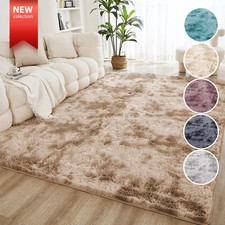 Fluffy Rugs Large Shaggy Rug Bedroom Living Room Anti Slip Soft Carpet Floor Mat