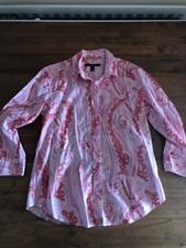 Gant Pink Patterned Shirt / Blouse Size 12