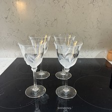 J G Durand D'Argues Florence Crystal Glasses Set of 4