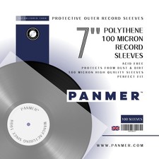 100 x 7" POLYTHENE RECORD