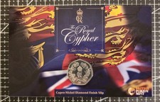 Pobjoy Mint 2023 King Charles Royal Cypher 50p BUNC In Presentation Pack