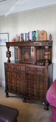 Oak court cupboard beautiful - oak,