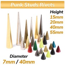 Punk Studs Rivets Spike Long