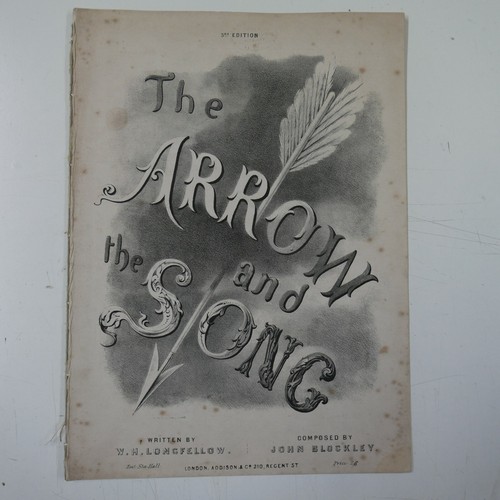 Antique songsheet the arrow - songsheet,