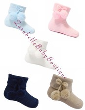 Baby Ankle Socks Pom Pom Girl