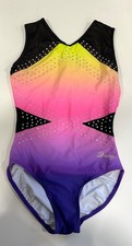 New Girls Gymnastic Darcy Leotard Size 34 ASM