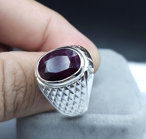 Mens ruby ring - mens,