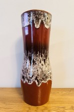 Large Vintage c.1970s Lava Vase Kingston Pottery England (German Fat lava Style)