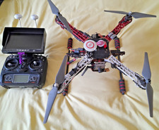 DJI F450 Drone and Transmitter DEVO-10 with Retractable legs