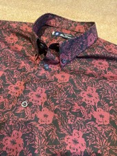 BEN SHERMAN WINE RED FLORAL