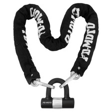 FD-MOTO 1.2M*10mm Motorcycle Motorbike Heavy Duty Chain and Disc Lock & U Lock