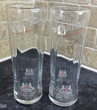 2 Carling Half Pint Glasses