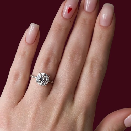 Platinum diamond ring lab - platinum,