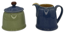 Denby Juice Creamer and Sugar Bowl with Lid Accessories England